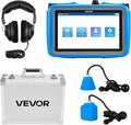 VEVOR Pipe Water Leak Detector for Indoors, 1Hz-10000Hz, 7" Touchscreen Plumbing Water Leakage Detection Locator with Horizontal & Vertical Sensors, Headphones, 8GB SD Card & Carry Case for Home Use