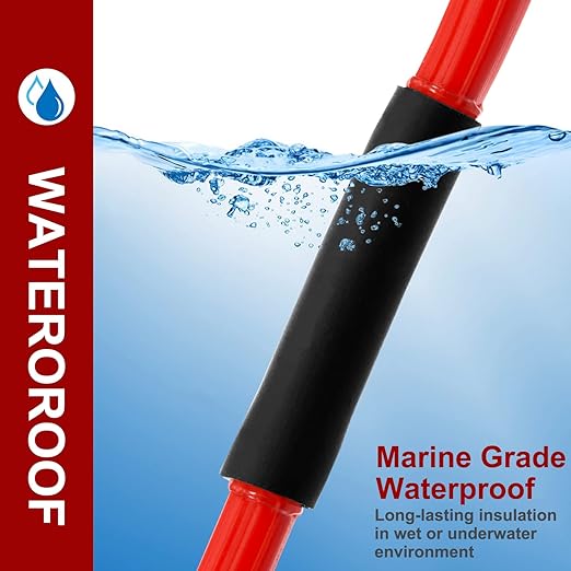 Chanzon 4:1 Ratio 45/64" (18mm) Heat Shrink Tubing - Marine Grade Waterproof Adhesive Lined - 4Ft Roll (1.22M Total Length) Black Polyolefin Sleeving Wrap Shrinking 4 to 1 Ratio 1pcs
