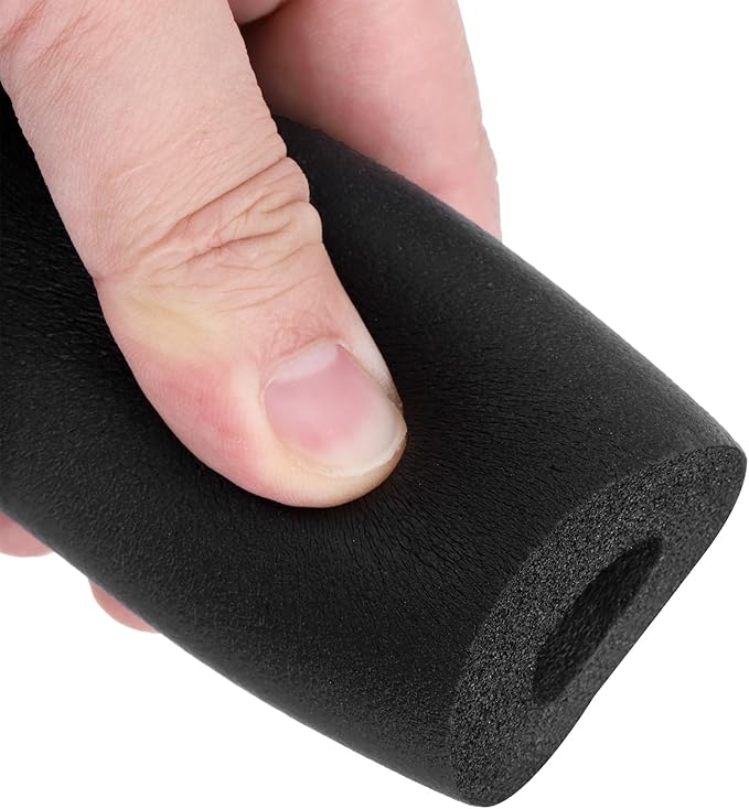 uxcell Foam Tubing for Handle Grip Support, Pipe Insulation Outside Pipe Lagging, 6mm(1/4") ID 36mm OD 1m Black