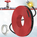 85 FT Heat Tape for Water Pipes Freeze Protection with Thermostat, Electric Heat Trace Pipe Heating Cable Energy-Saving 120V 7W/FT