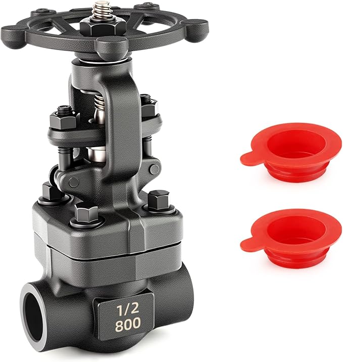TAISHER 1PCS Forging of Carbon Steel Weld Gate Valve, 1/2" OD Rotary Sluice Valve With Wheel Handle, For Water, Oil, Gas