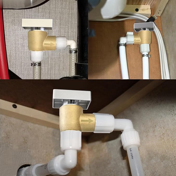 RV Vacuum Breaker Check Valve,Camper RV Black Tank Flush Check Valve,Replace Leak Camper Vacuum Breaker on Black Tank System Loud Noise & Wet Floor,Backflow Preventer Improve Freshwater 571-VAC-CHK-A