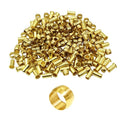 Beduan Brass Compression Fitting, Compression Sleeve Fitting Sleeve Ferrules 3/8" Tube OD (Pack of 40)