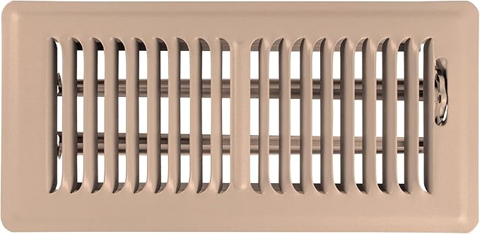 Shoemaker 4x10 Floor Register – Desert Clay Heavy Duty Metal Floor Vent Cover for Home Floors - Premium Forced Air Vent Covers