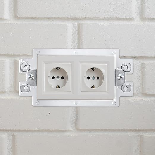 20 PCS BE1-2 Electrical Outlet Box Extenders with 40PCS Screws, (1-Gang) Electrical Power Single Gang Box Extender Electric Box Extender 1 Gang Power Switch Receptacles Accessories