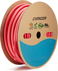 Chanzon 3:1 Ratio - 80ft Roll - Heat Shrink Tubing 3/8" (9.5mm) - Marine Grade Waterproof Adhesive Lined - (25M Total Length) Red Polyolefin Sleeving Wrap Shrinking 3 to 1 Ratio 1pcs