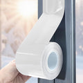 Birllaid White Window Weather Sealing Tape, Window Insulation Air Conditioner Seal Tape, 3 Inch x 65 FT Waterproof Blocker for Cold Heat Air, Windproof, No Residue Strong adheisve