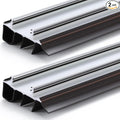 2 Pack 36" Replacement Door Sweep Hardware Double Bubble Kerf Door Sweep Door Bottom with Vinyl Fins Weather Stripping Door Seal for Bottom of Door Exterior, Weatherproof Design