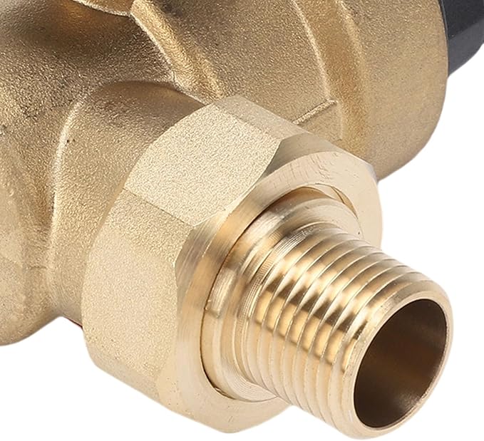 Water Pressure Regulator Valve Pressure Reducing Valve Water Pressure Controller DN15 1/2 Inch Brass with 316L Stainless Steel Filter 40um for Home Use RV Camping