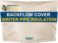 Backflow Preventer Cover Insulated (5˚F) with Thick 7 Layers Fabric, 36" W x 24" H with Aluminum Foil Layer Backflow Cover for Winter Pipe Freeze Protection, Sprinkler Covers for Outside