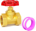 GASHER Brass industrial Globe Valves, DN20 3/4" Female with Wheel Handle, Heavy Duty Globe Valves Tool For Water, Oil, Gas 1PC