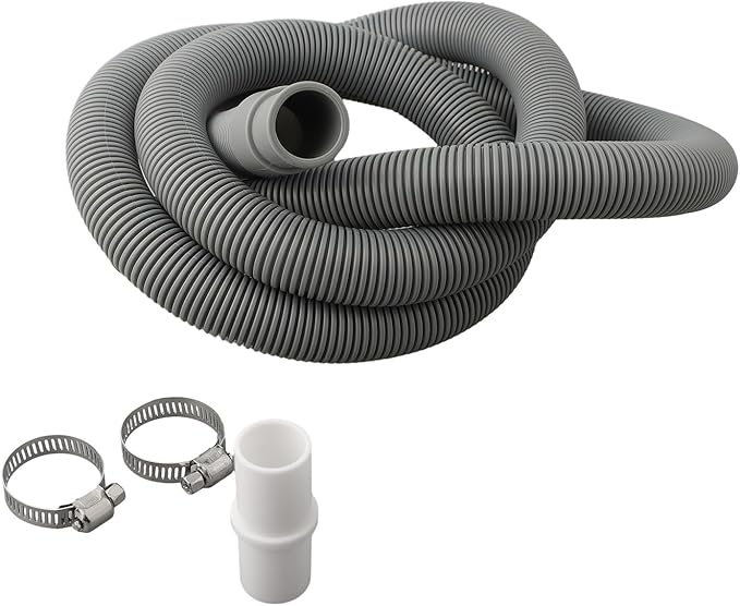 Drain Hose Extension Kit, Includes Drain Hose, Clamps And Adapter For All Washing Machines, Dishwashers And Dehumidifier High-Quality, Gray, 1-Piece(59.06 IN)