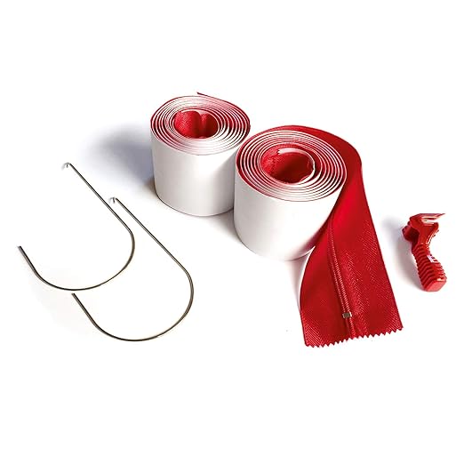 ZipWall HDAZ2 Self-Adhesive Heavy-Duty Zipper 24 Count (12 Packs of 2)