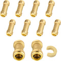 10-Pack Niikappu Pushfit Check Valve, 1/2-Inch Brass Plumbing Fittings Connect for PEX, Copper, CPVC, PE-RT Pipes, with Disconnect Clip(PF-VALVE060-10)