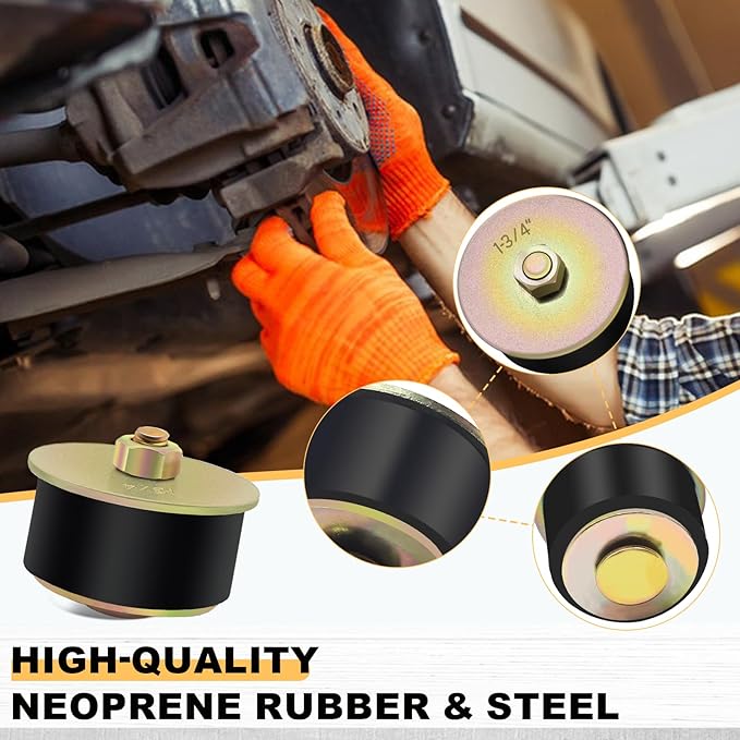 Siptenk1-3/4 Freeze Rubber Expansion Plug 3 pcs, Automotive Rubber Expandable Freeze Plugs for Engine