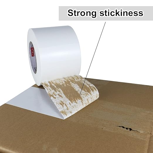 White Duct Tape 4 Inch, Industrial Grade 4 inches x 55 Yards (164 ft), 9 Mil Heavy-Duty, Waterproof, Strong, Flexible, No Residue, for Crafts & Home Improvement