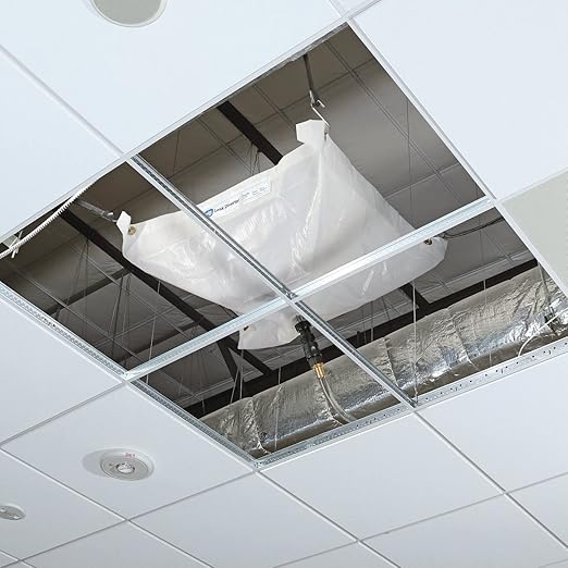 PIG Roof Leak Diverter Tarp - Reusable - 2.5' x 2.5' - Clear - PM50239-CL