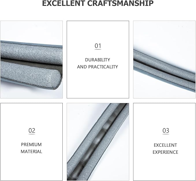 3pcs No Glue Door Draft Stopper Under Door Sweep Soundproofing Strip for Wide Gaps Weather Stripping Seal Noise and Cold Air Blocker Gray