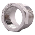 Stainless Steel Reducer Hex Flush Bushing, 1" NPT Male 3/4" NPT Female,Reducing Adapter Cast Pipe Fitting