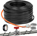 160FT（3FT-200FT）Pipe Heating Cable for Pipe Freeze Protection, Heat Cable for Water Pipes(Metal and Plastic), Pipe Heat Tape Keeps Water Flowing at -40°F 5w/ft, 120V