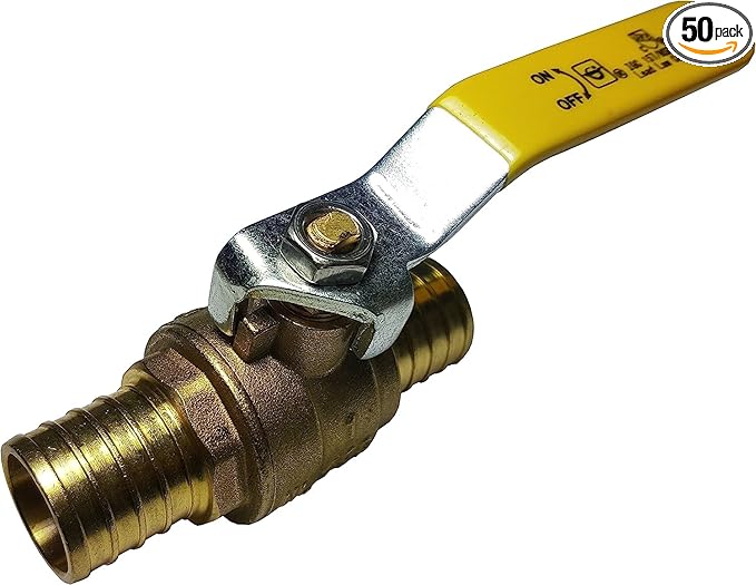 XFITTING 50 Pieces 1" Pex Ball Valve, 23-1-1=50X (50 Packs)