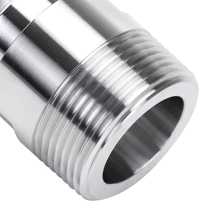 DERNORD 1.5''Tri clamp Adapter to 1.25 inch MNPT Thread Ferrule Sanitary Pipe Fitting