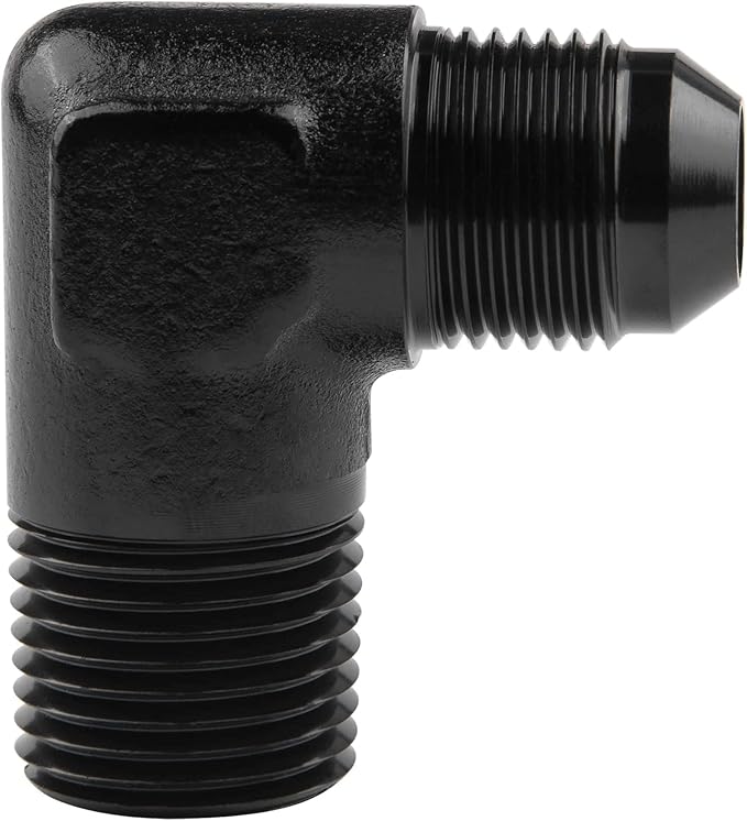EVIL ENERGY 8AN to 1/2" NPT Male 90 Degree Fitting Adapter Aluminum