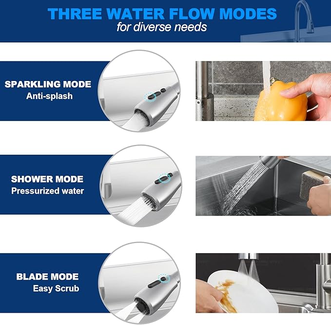 Stainless Steel Utility Sink Freestanding Single Bowl Laundry Sink with 360° Swivel Pull-Out Sprayer Faucet, Hot and Cold Water Plumbing Workbench for Laundry Room Farmhouse
