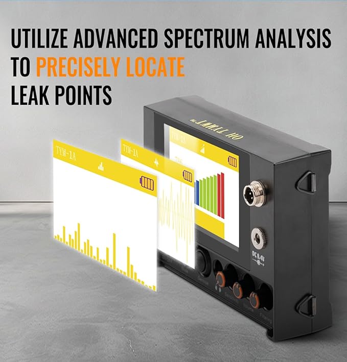 OH TYMWT-1A Underground Water Leak Detector, Ultrasonic Water Leak Sensor Pipes Water Leak Alarm Detector