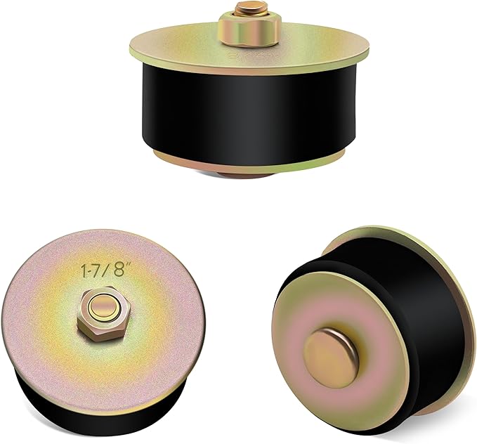 Siptenk 1-7/8" Freeze Rubber Expansion Plug 3 pcs, Automotive Rubber Expandable Freeze Plugs for Engine