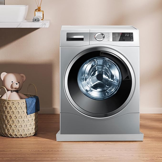 28" x 30" x 2.5" Washing Machine Pan Washing Machine Drip Pan w/Drain Hole & Hose Adapter 304 Stainless Steel Drain Tray for Electric Water Heater & Air Conditioning Units