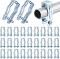25 Pcs EMT Conduit Hanger with Bolt,Insulated Supports or Threaded Rods,Metal Galvanized Conduit Clamps Strut Straps and Hangers Rigid Pipe Fittings Mounting(3/4 Inch)