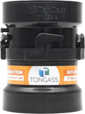 TonGass (Combo Pack) RV Sewer Hose Fitting Adapter to PVC, RV Sewer Connection & RV Sewer Termination Adapter - 3" Hub x Bayonet Hooks