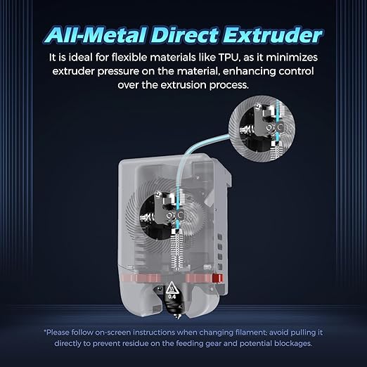 FLASHFORGE Adventurer 5M Pro Entire Extruder Assembly, with 0.4mm High Flow 32mm³/s Nozzle, Adventurer 5M Extruder, 3D Printer Part for Stable High-Speed Printing
