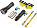 Leak Saver Leak Shot Dye Inject Kit - Complete UV Dye Refrigerant Leak Detection Kit for Automotive, Home, Commercial, Marine Air Conditioner, and Refrigeration Systems - Made in The USA