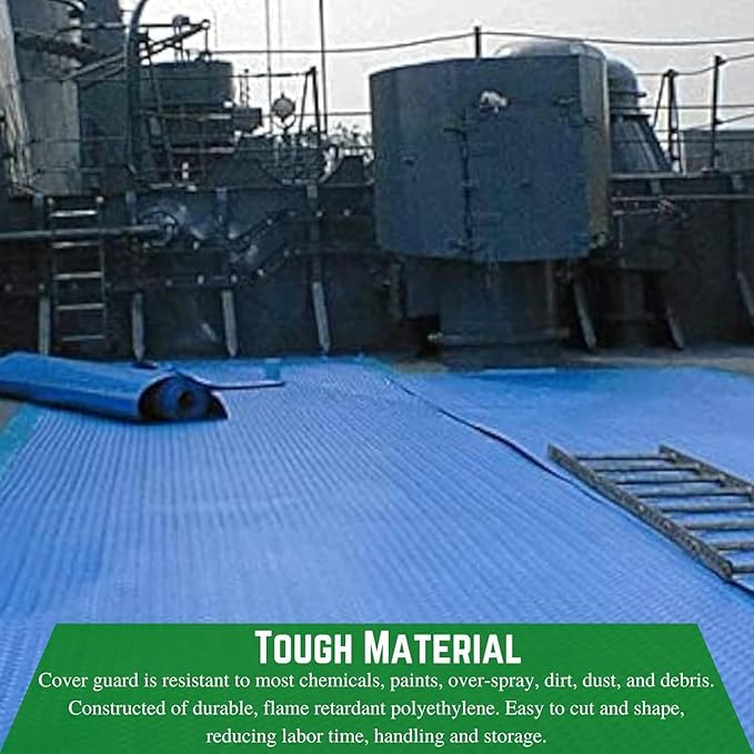 Farm Plastic Supply - Bainbridge International Flame Retardant Cover Guard 10 Mil - Temporary Floor Protection, Temporary Protection, Cover Guard, Temporary Surface Protection (36'' x 100')