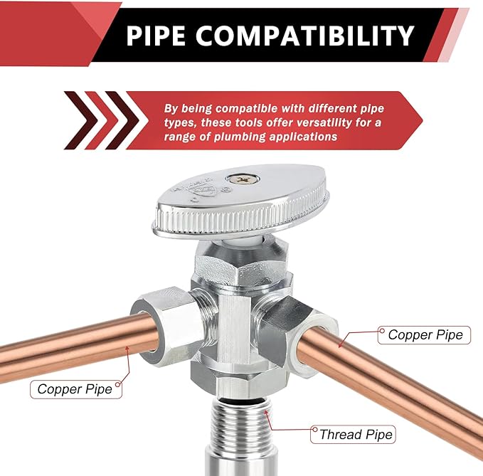 (Pack of 50) EFIELD Dual Compression Outlet Multi-Turn Angle Stop Valve,1/2" Fip Iron Pipe x (3/8 inch x 3/8 inch),Chrome Plated Brass (50),(VALVE189-50PCS)