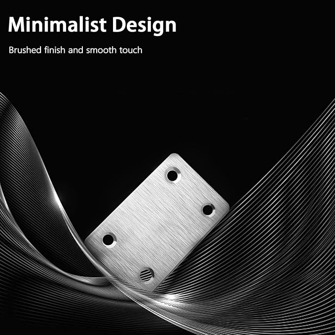 12 Pcs Mending Plate, 2.37 x 1.5 inch Stainless Steel Flat Plates with Holes, Straight Metal Mounting Braces Brackets Kit for Furniture, Wood Joint Connector (Silver, 2.36 inch)