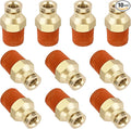 1/4" Quick Push to Connect Fittings Brass Union Straight Joint DOT Approved 1/4" Tube OD x 1/4" NPT Thread Air Line Adapter Air Suspension Kit for Truck Trailers and Air Brake System 10pcs