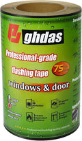 Flashing Tape, 6" x 75', Industrial Strength for Windows, Doors, Weather-Resistant, UV-Resistant, Tear-Resistant, Advanced Acrylic Adhesive, Black