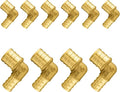 10-Pack PEX Fittings Niikappu 1/2"x3/4" Pex Elbow, Brass Crimp Pipe Fittings for PEX Pipes, ASTM F1807