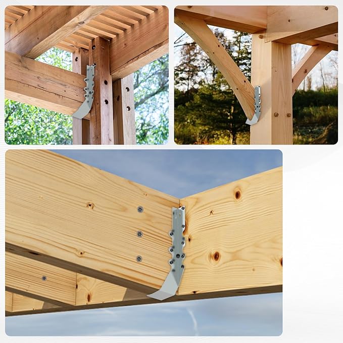 20 pcs 2x10 Joist Hanger,LU210 20 Gauge Double Shear Face Mount Joist Hanger,Hurricane Ties for Rafters Tie Brackets Great for Floor Deck and Ceiling Joists