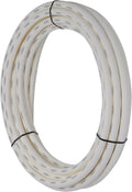 SharkBite 3/4 Inch x 50 Feet White PEX-B, PEX Pipe Flexible Water Tubing for Plumbing, U870W50