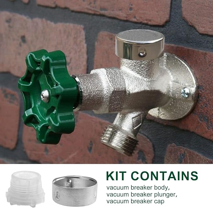 for 630-7500 Vacuum Breaker Repair Kit, for Outdoor Faucet 300/400/500 Wall Hydrant, Pressure Vacuum Breaker Outside Faucet Wall Hydrants Replacement Plunger Assembly
