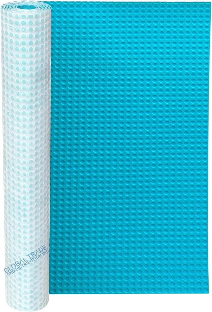 Uncoupling Waterproofing Membrane Roll, 54 Sq Ft (3.3 Ft x 16.4 Ft), 1/8'' Anti-Fracture Mat, Crack Isolation Flooring Underlayment for Bathroom Floor Tile, Subfloor