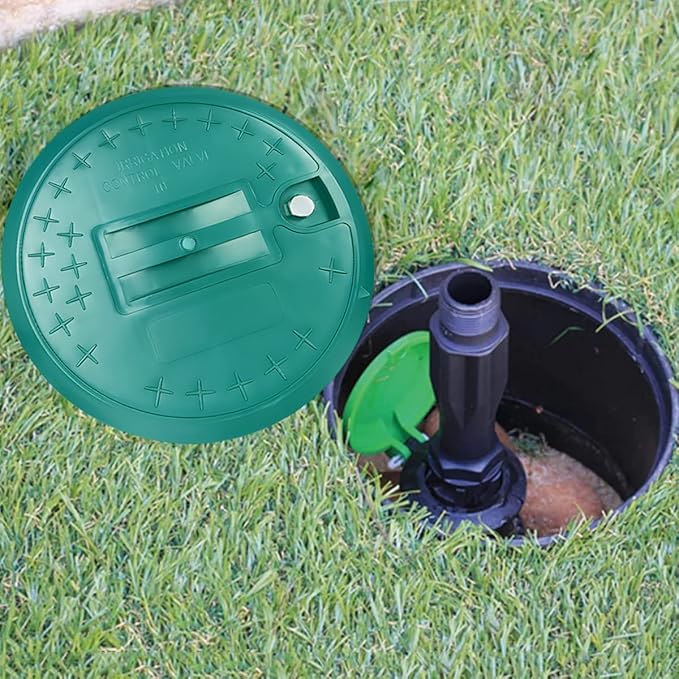 Cunguv Valve Box Cover Lid 10-inch Sprinkler Valve Round Box Lid Replacement Circular for Automatic Irrigation System