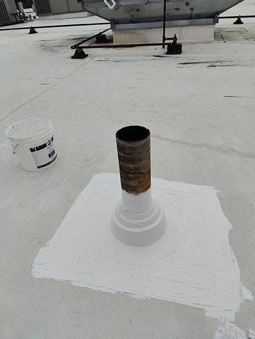100% Silicone Roof Patch – Prevent and Repair Leaks – Complete Waterproofing – Easy Trowel or Brush Application…(1 Gallon, White)