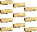 10-Pack EFIELD Barb Crimp Pex Fittings 1/2 Inch x 1/2 Inch Coupling, ASTM F1807,(PEX1807002)