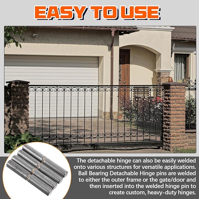 30 Pack 2-1/2" x 3/8" Weld on Bullet Hinges BBQ Smoker Weldable Barrel Hinges Heavy Duty Carbon Steel Detachable Gate Door Fittings for Swing Door Trailer Ramp
