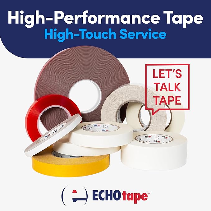 ECHOtape FS-G7731 | All Weather Lamtec WMP-VR Facing Tape | Metal Building Insulation Tape | White Seam and Repair Tape | Cold Weather Acrylic Adhesive | Contractor Tape | 2.83 in x 50 yds
